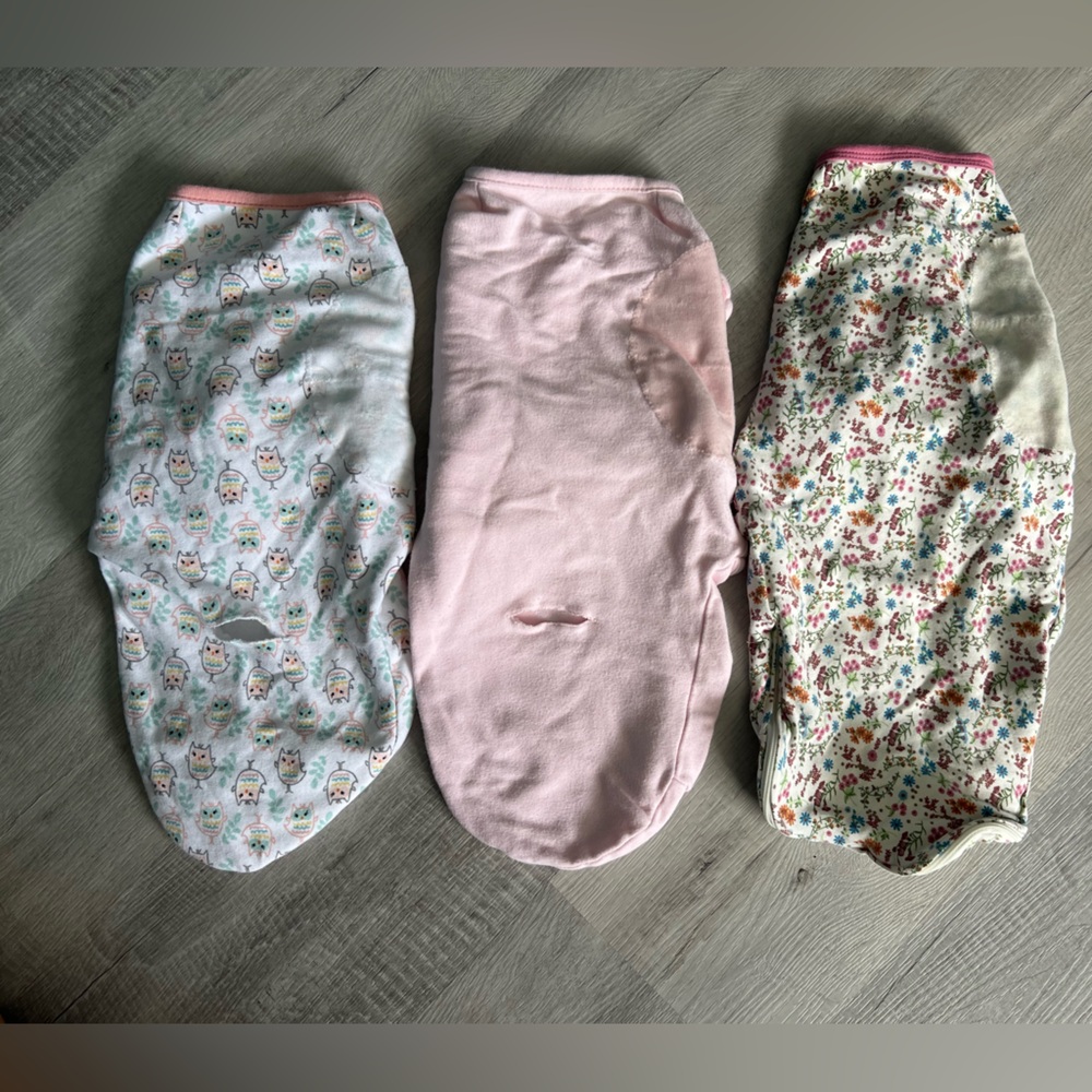 Set of 3 SwaddleMe Pink Patterned Swaddle Blankets - Picture 2 of 8